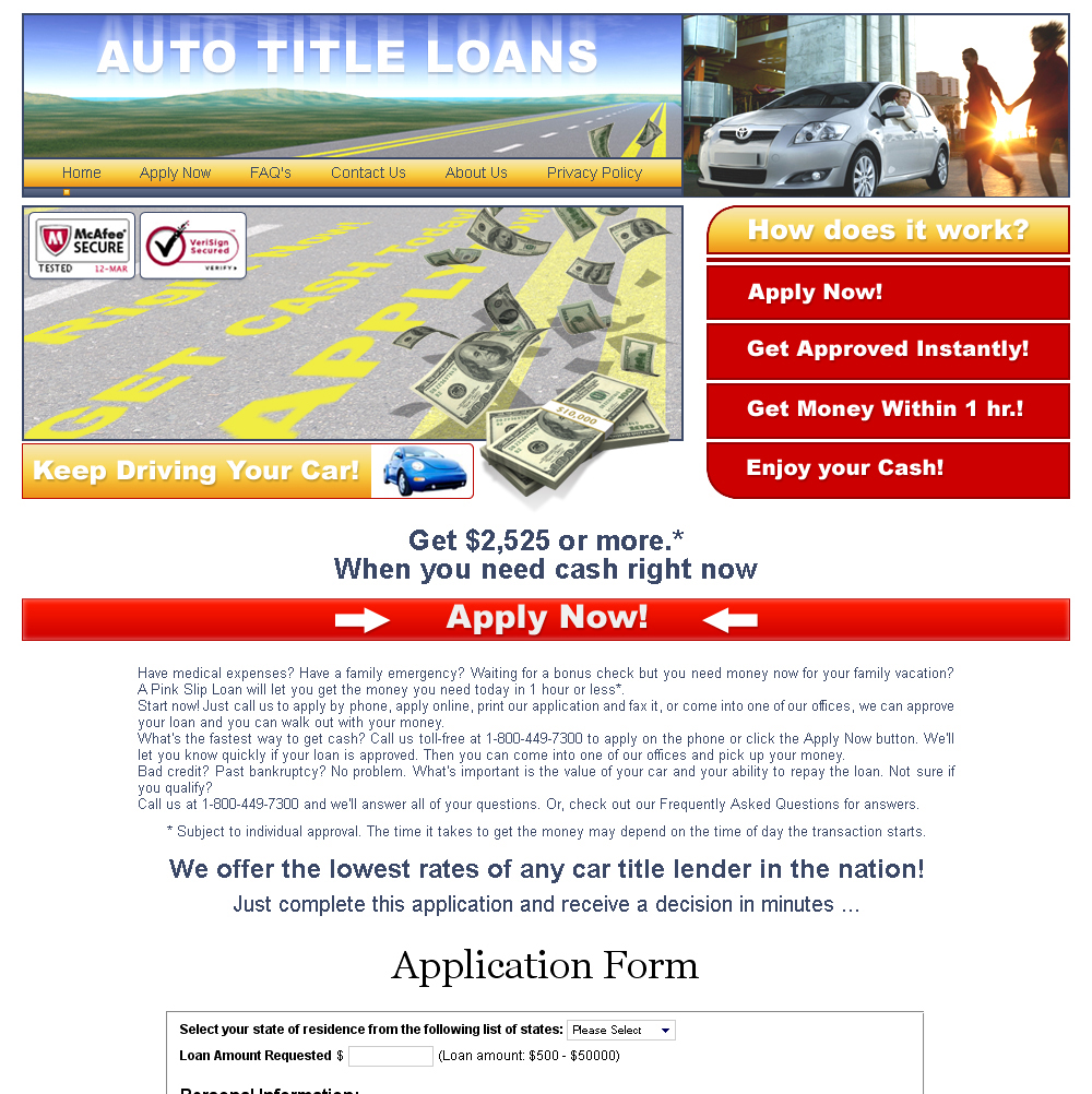 Auto Title Loan