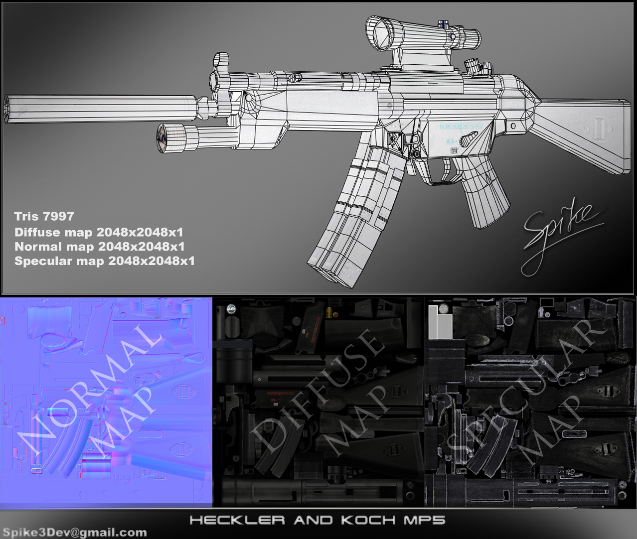 MP5 (wireframe)