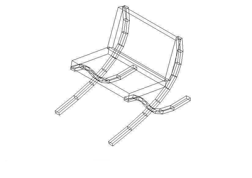 AutoCad - Кресло.