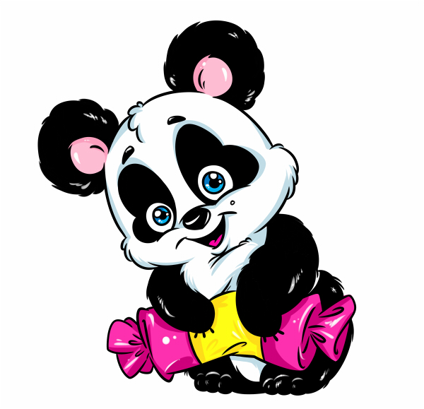Панда сладкоежка