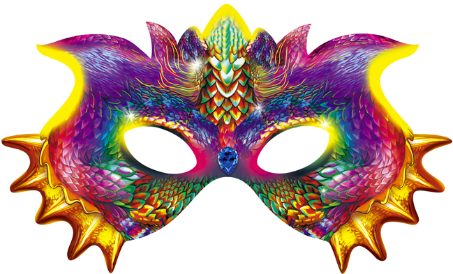 новогодняя маска дракона 2012