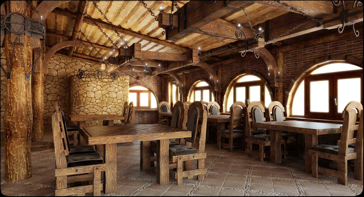 restaurant_russian hunting_3d