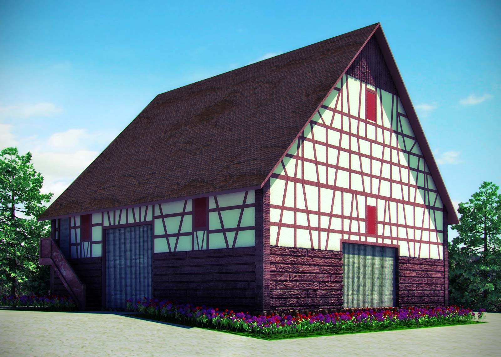 Немецкий средневековый дом