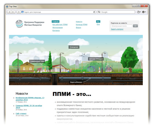 Сайт программы поддержки местных инициатив