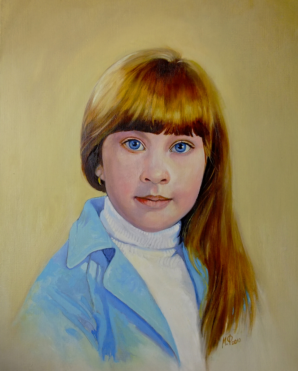 портрет девочки живопись