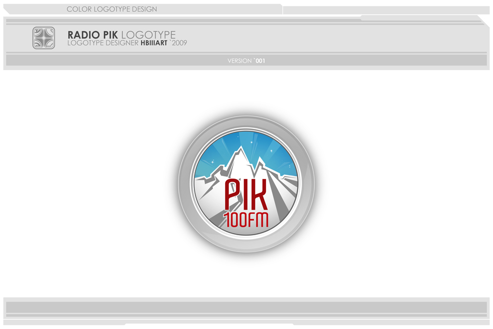 RADIO PIK 100 FM LOGOTYPE