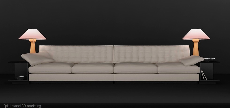 Sofa Royal+lamp (фабрика Giorgetti)