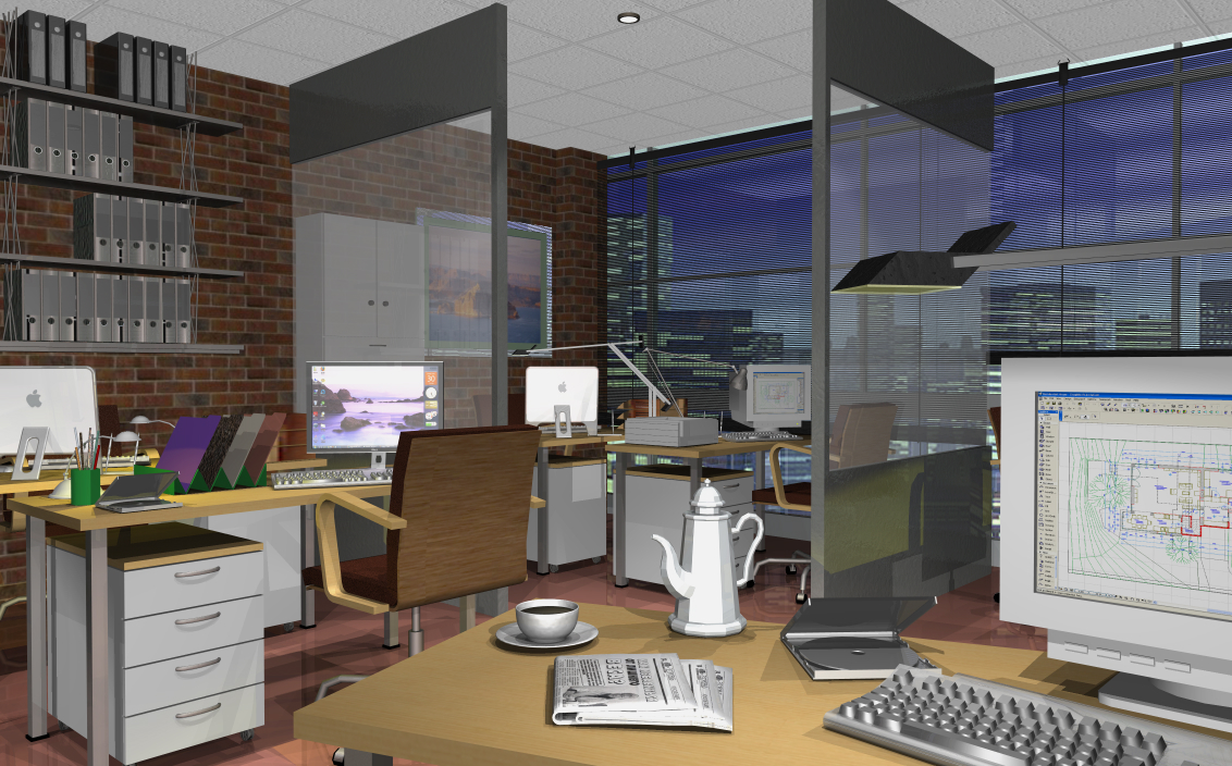 дизайн офисного помещения ArchiCAD