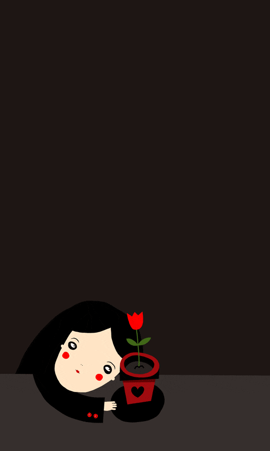 Девушка с тюльпаном