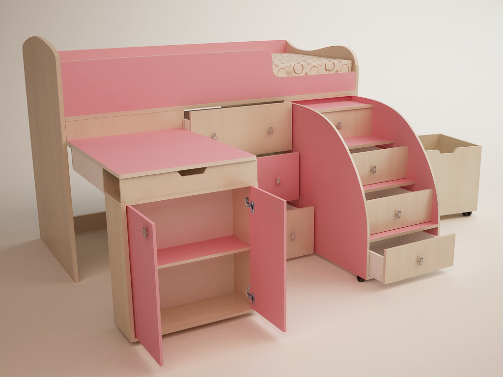 Визуализация мебели для детской комнаты