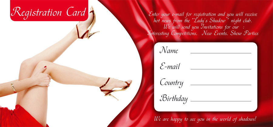 Registration card