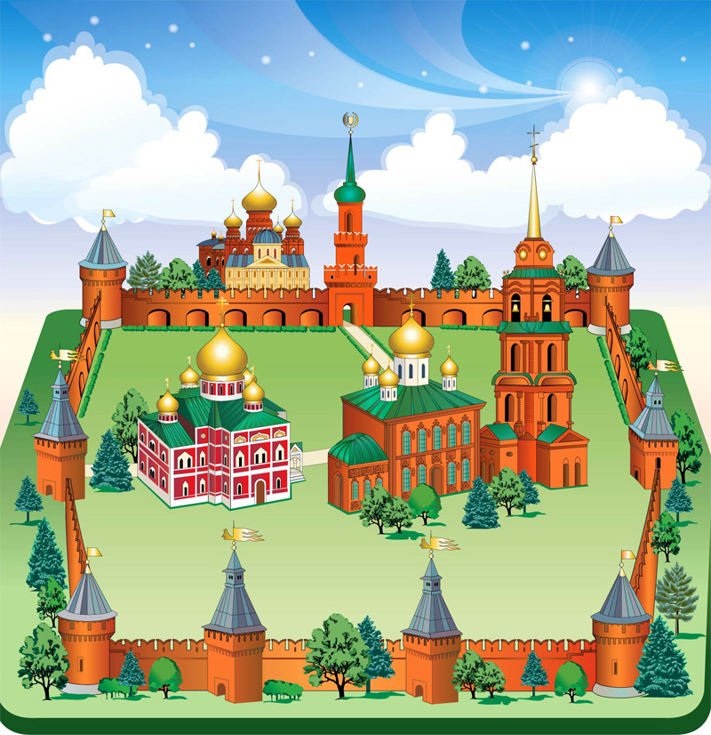 Тульский кремль. Вектора