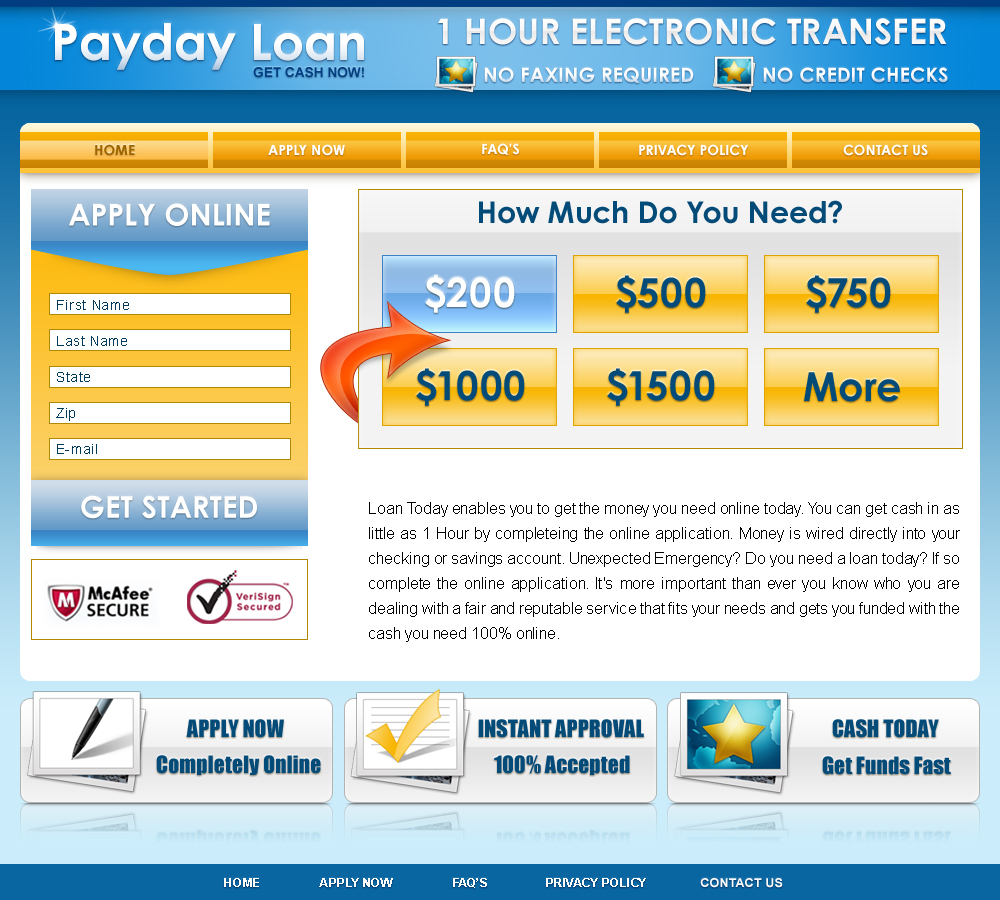 Payday loan