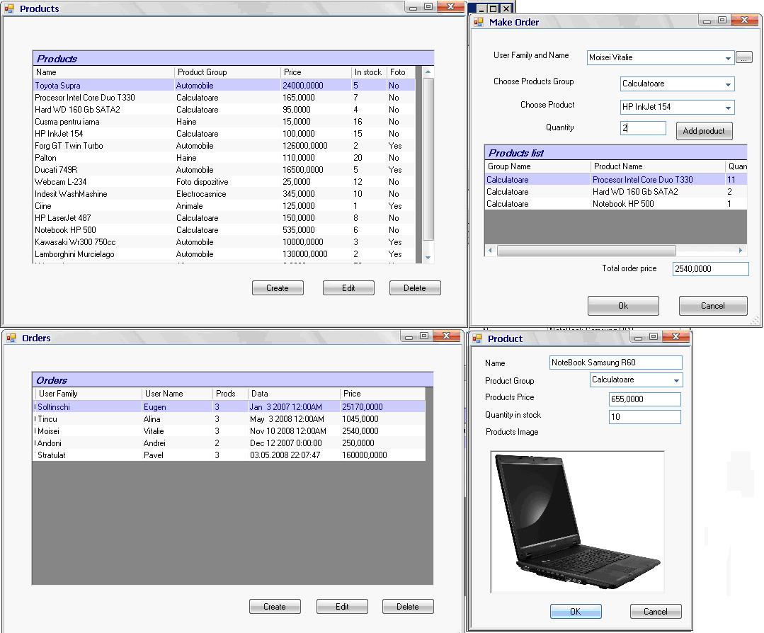 Database management system in C#.NET