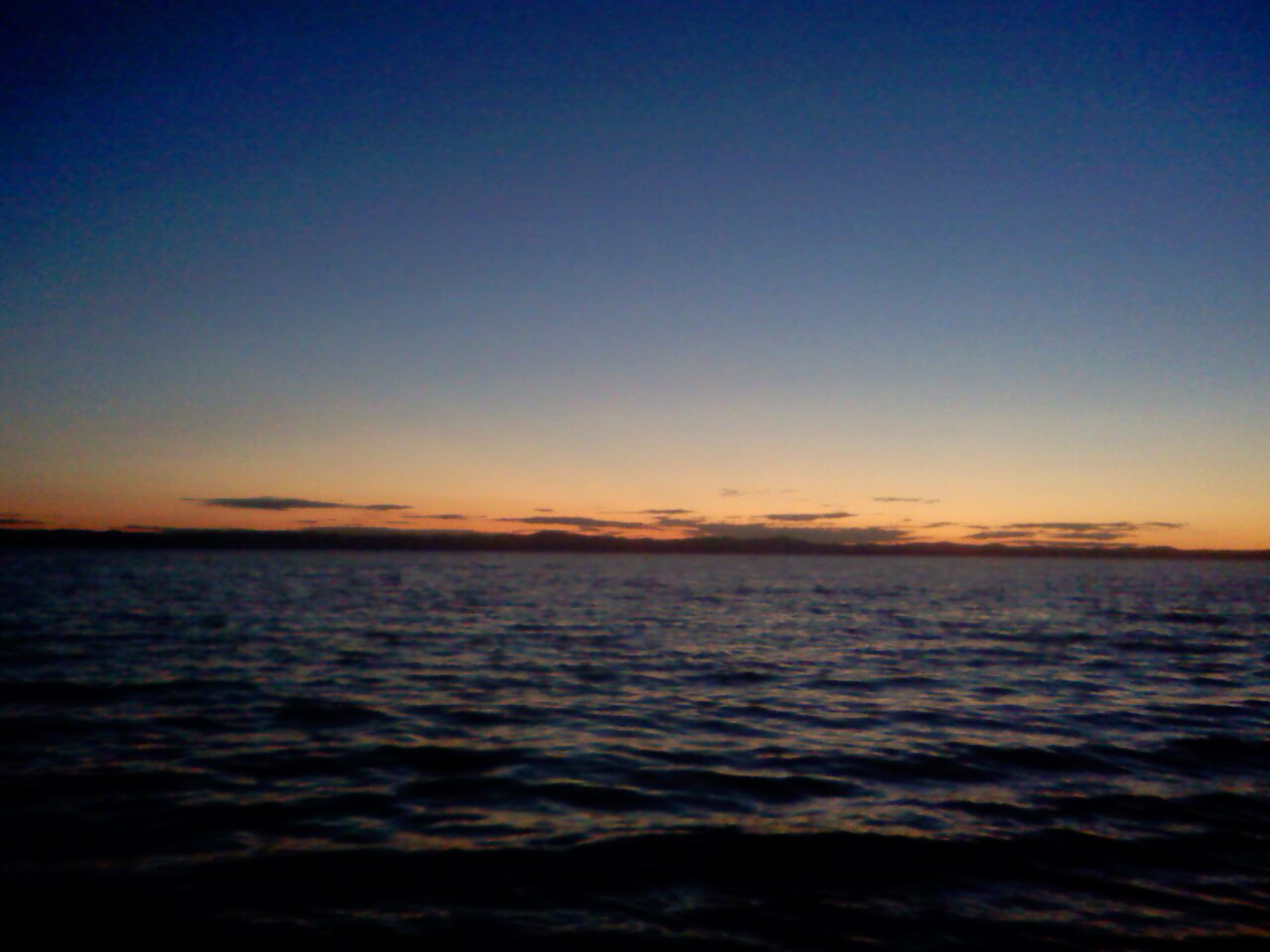 Закат на озере Увильды.