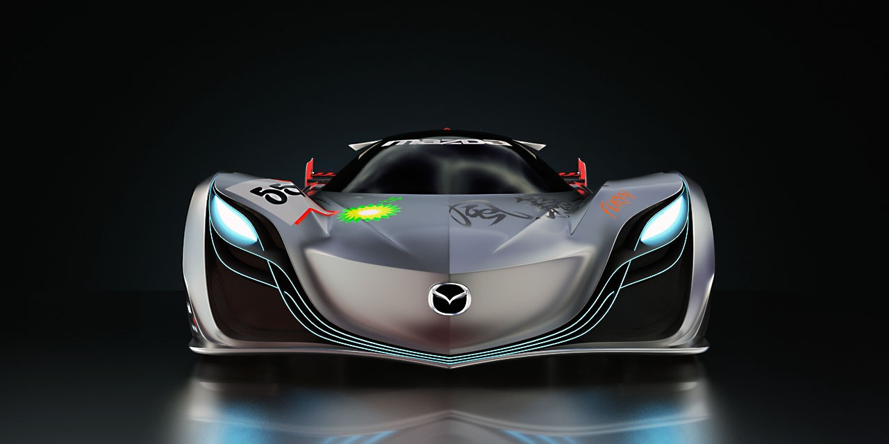 3D-моделирование автомобиля Mazda Furai