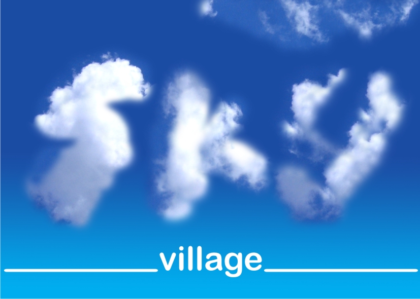 Открытка Sky Village