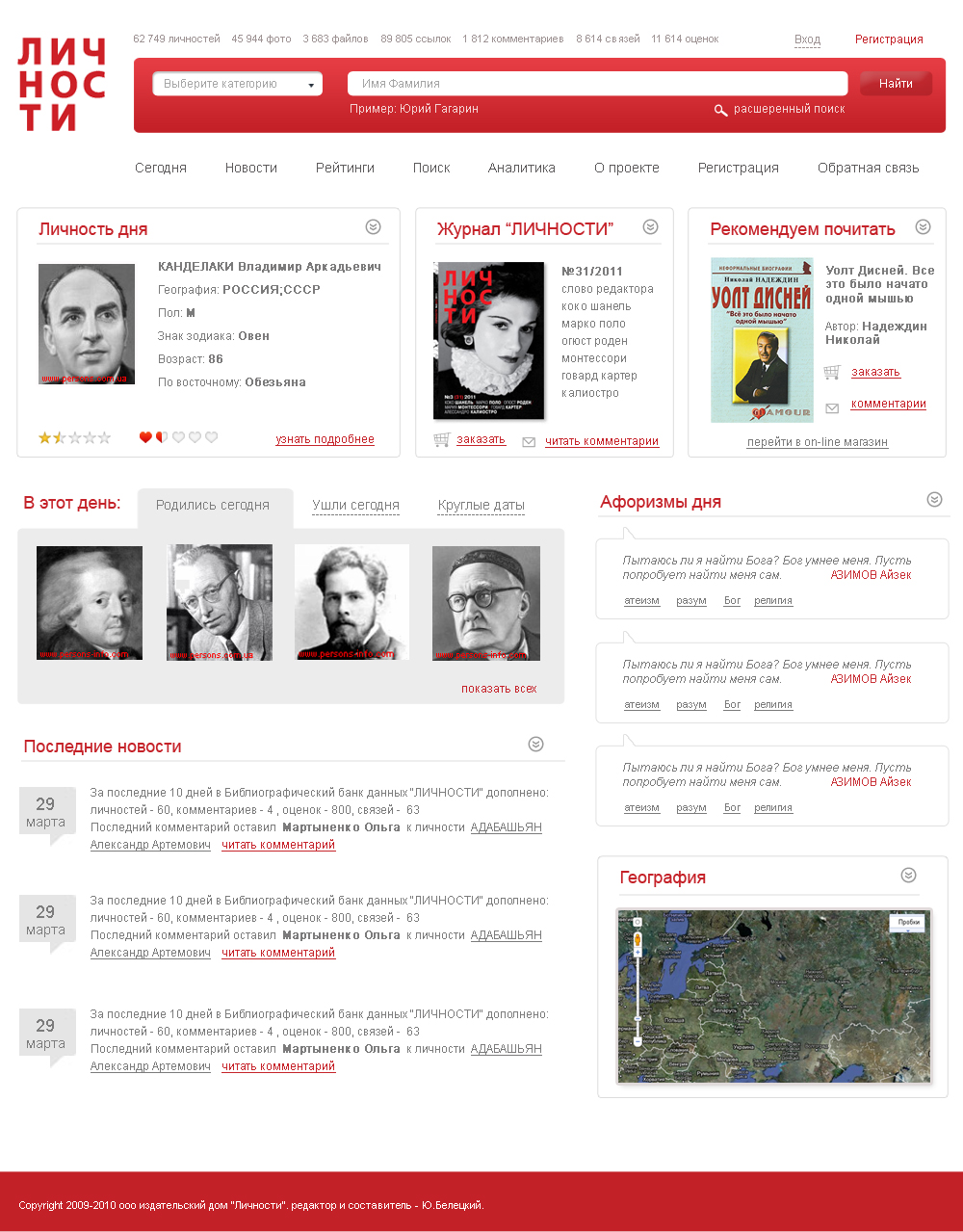 Портал &quot;ЛИЧНОСТИ&quot;