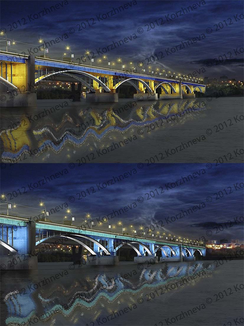 Дизайн-проект АО Коммунального моста в г.Новосибирск