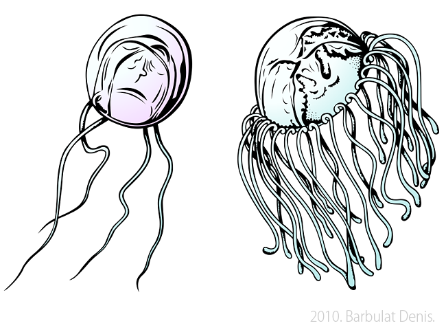 Медузы (высокая детализация)