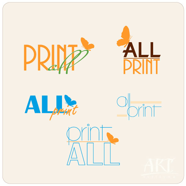 Logo for All Print company