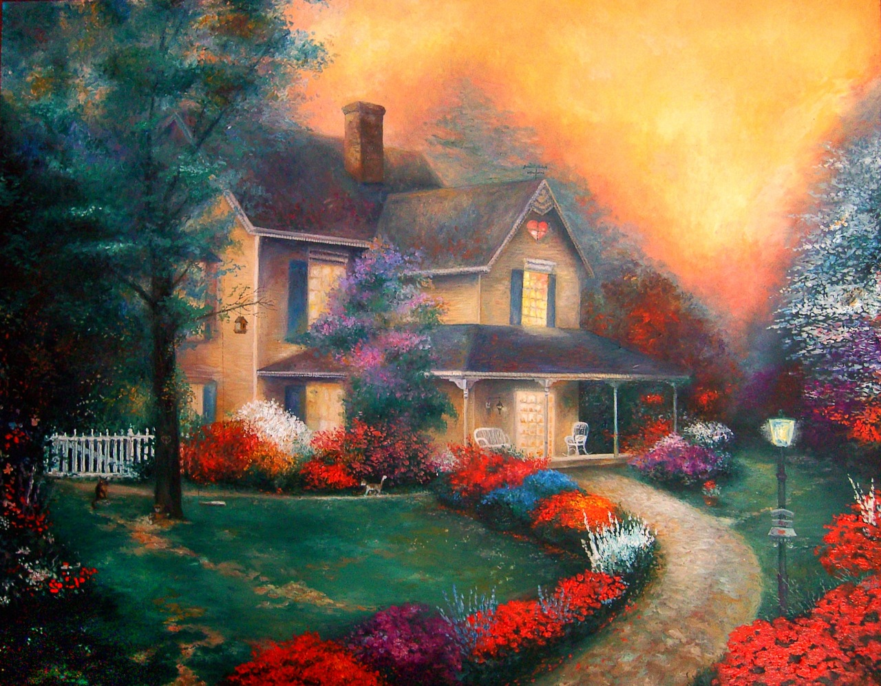 Репродукция картины Т.Кинкейда &quot;Home is where the heart is&quot;