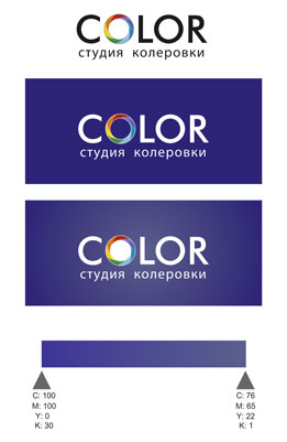 Фирменный стиль для студии колеровки красок &quot;COLOR&quot;