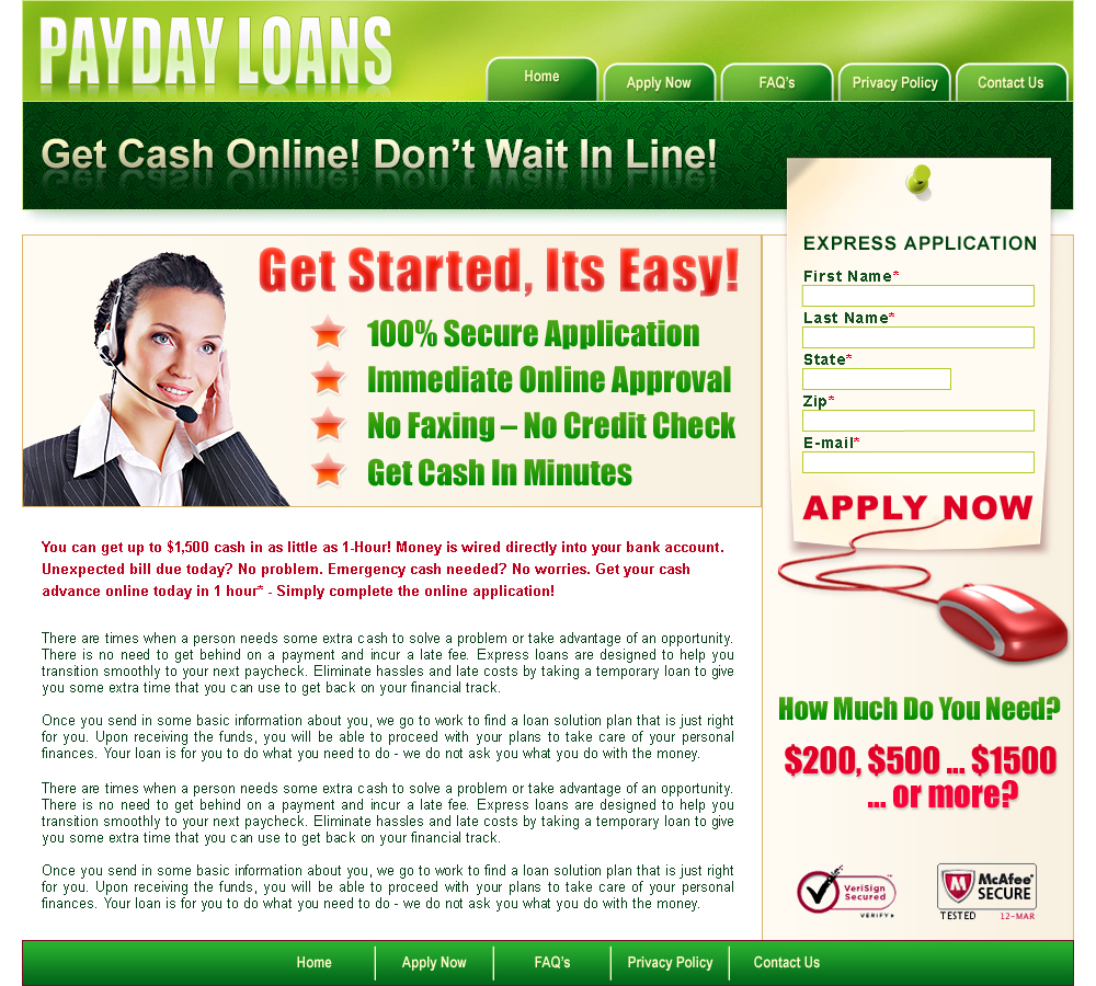 Payday loan