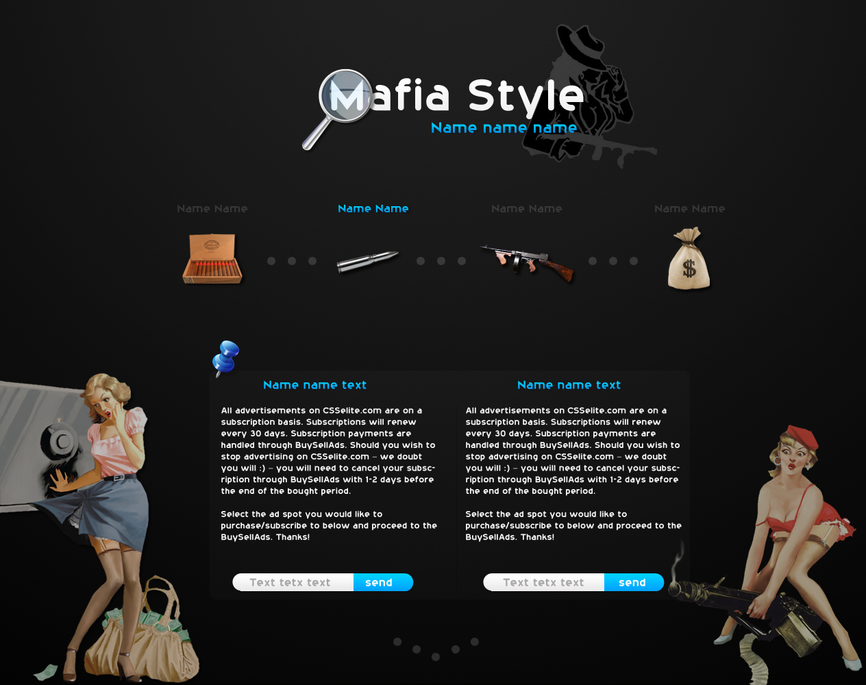 Дизайн сайта для онлайн игры 5
