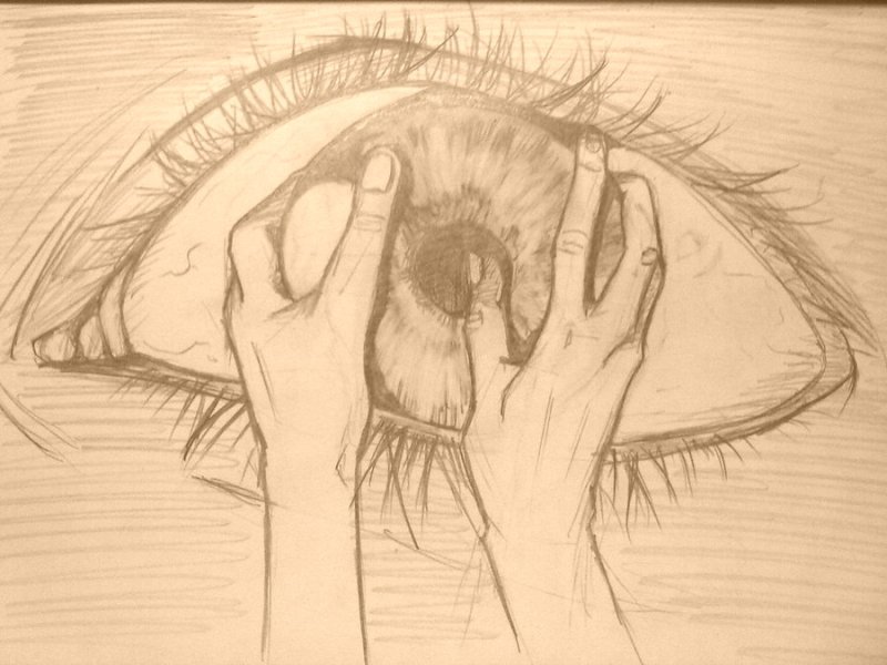 eye in hands