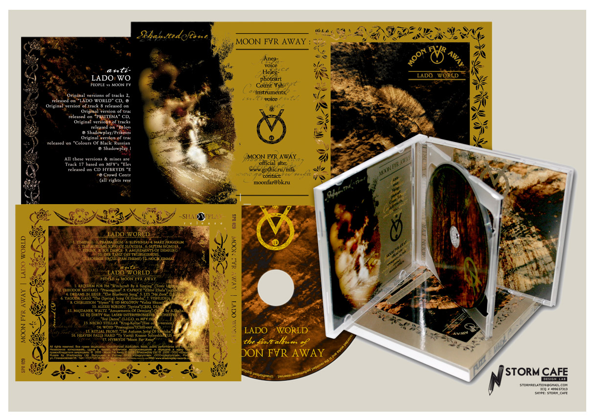 CD packaging: Moon Far Away &quot;Lado World&quot;