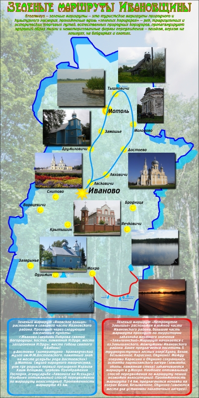 Рекламный банер туристических маршрутов района