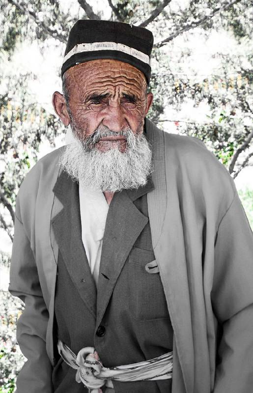 Портрет старого узбека