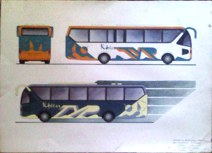 реклама на автобусе