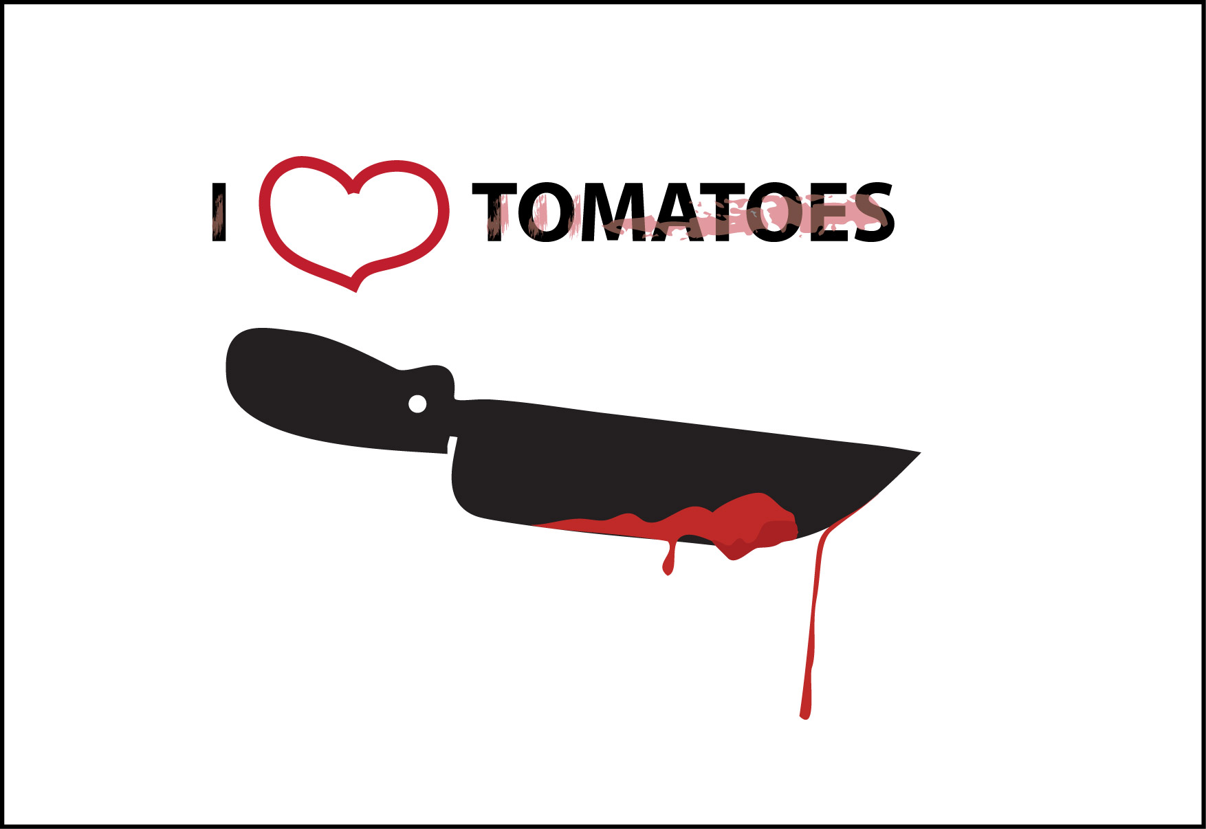 иллюстрация &quot; любовь к томатом&quot;
