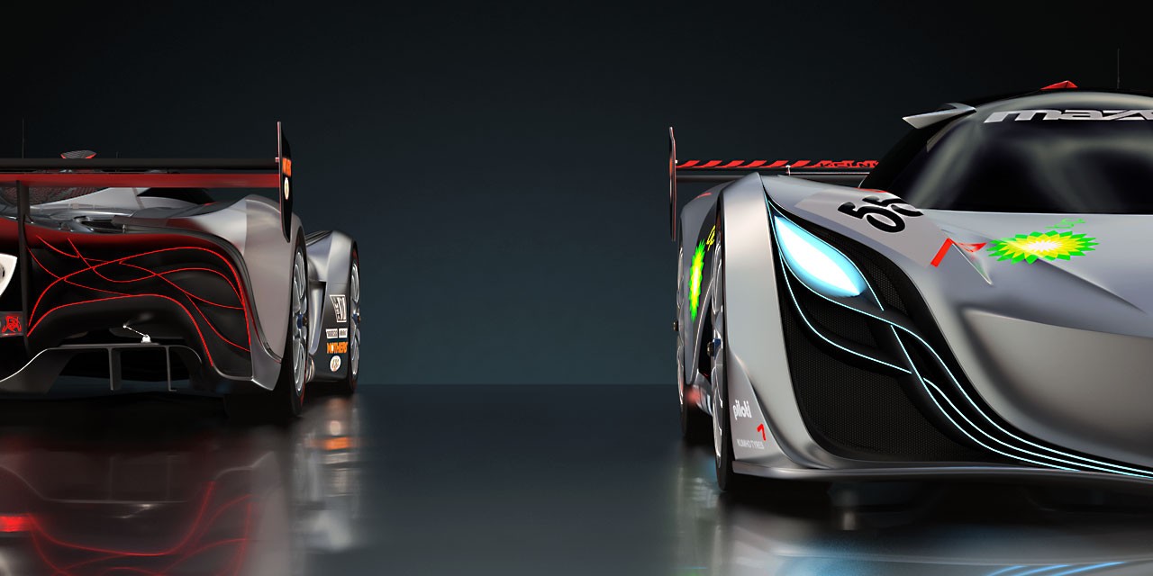 3D-моделирование автомобиля Mazda Furai