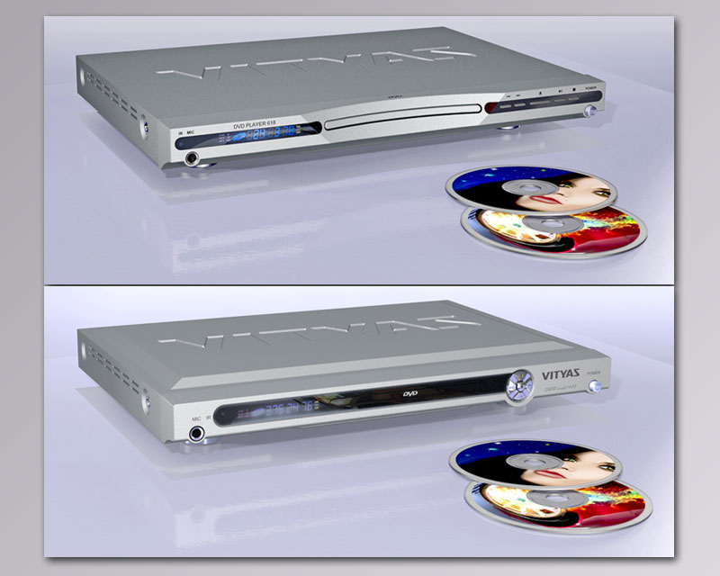DVD-плеер - два варианта дизайн-решения (2007 г.)