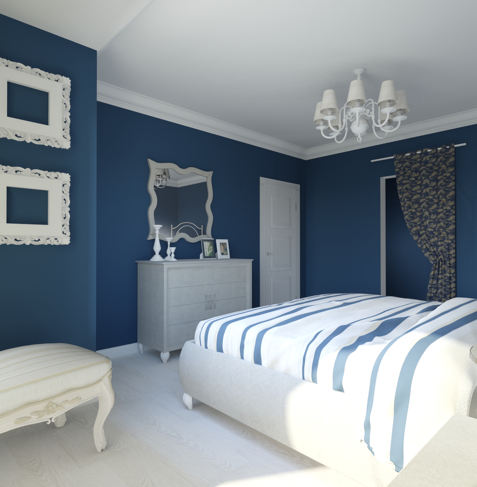 3d моделирование спальни