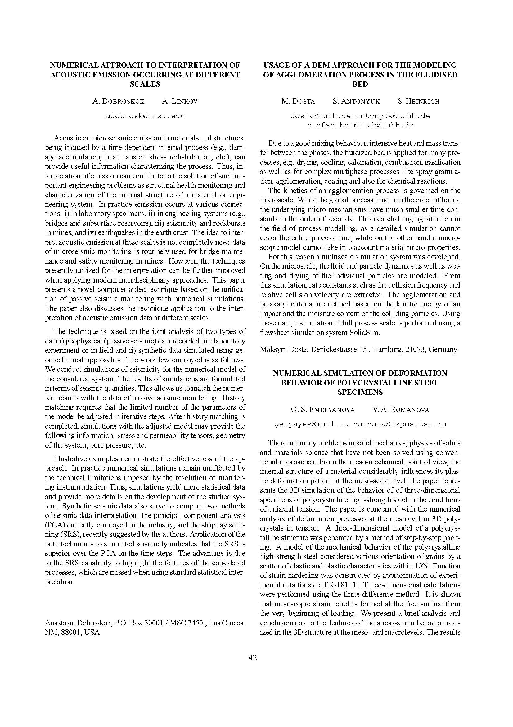 Numerical simulation of deformation behavior of polycrystalline steel 