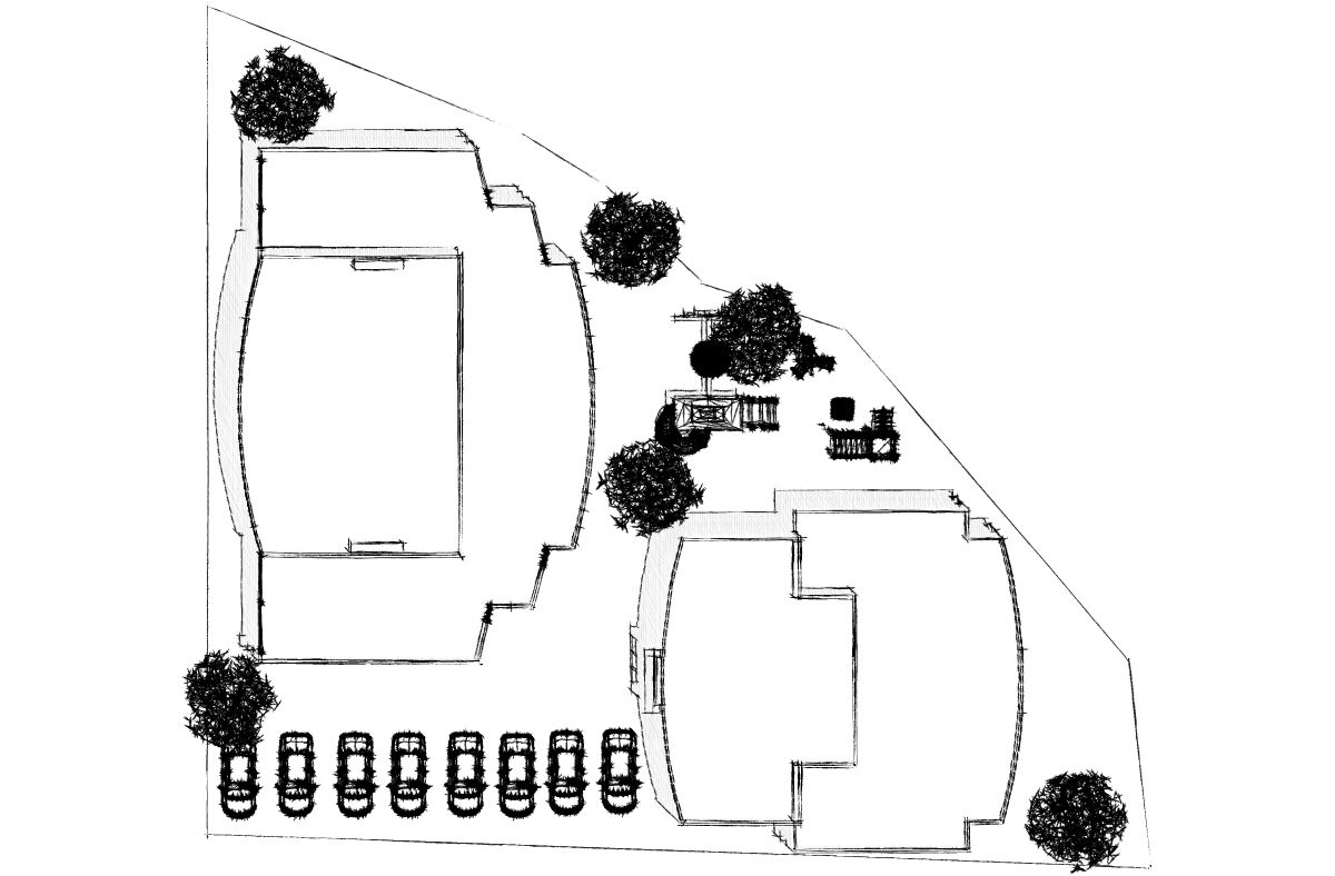 Эскиз малоэтажных многоквартирных жилых домов, г. Геленджик