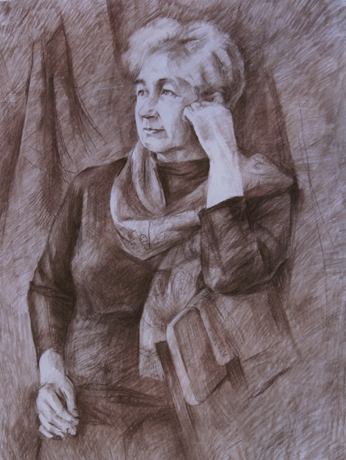Портрет женский с руками